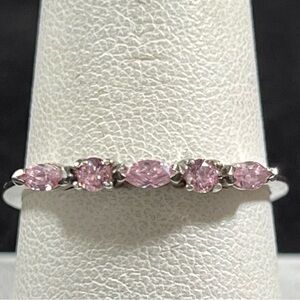 Pink Quartz Sterling Silver Ring